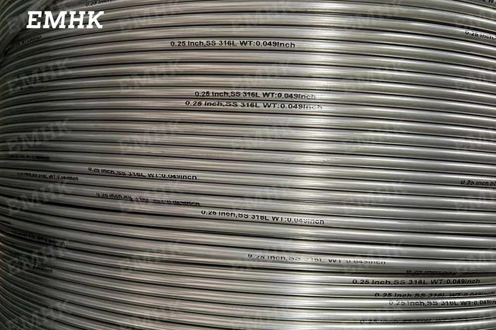 316L Stainless Steel Coiled Tubing 1/4″